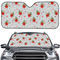 Christmas Winter Holiday Pattern Print Car Windshield Sun Shade