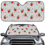 Christmas Winter Holiday Pattern Print Car Windshield Sun Shade