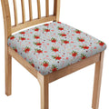 Christmas Winter Holiday Pattern Print Chair Cushion Cover