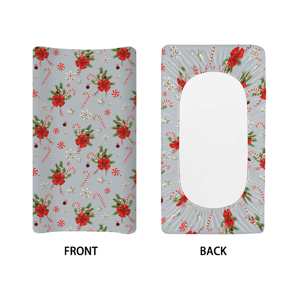 Christmas Winter Holiday Pattern Print Changing Pad Cover