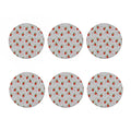 Christmas Winter Holiday Pattern Print Coaster Set