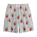 Christmas Winter Holiday Pattern Print Cotton Shorts
