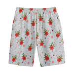 Christmas Winter Holiday Pattern Print Cotton Shorts