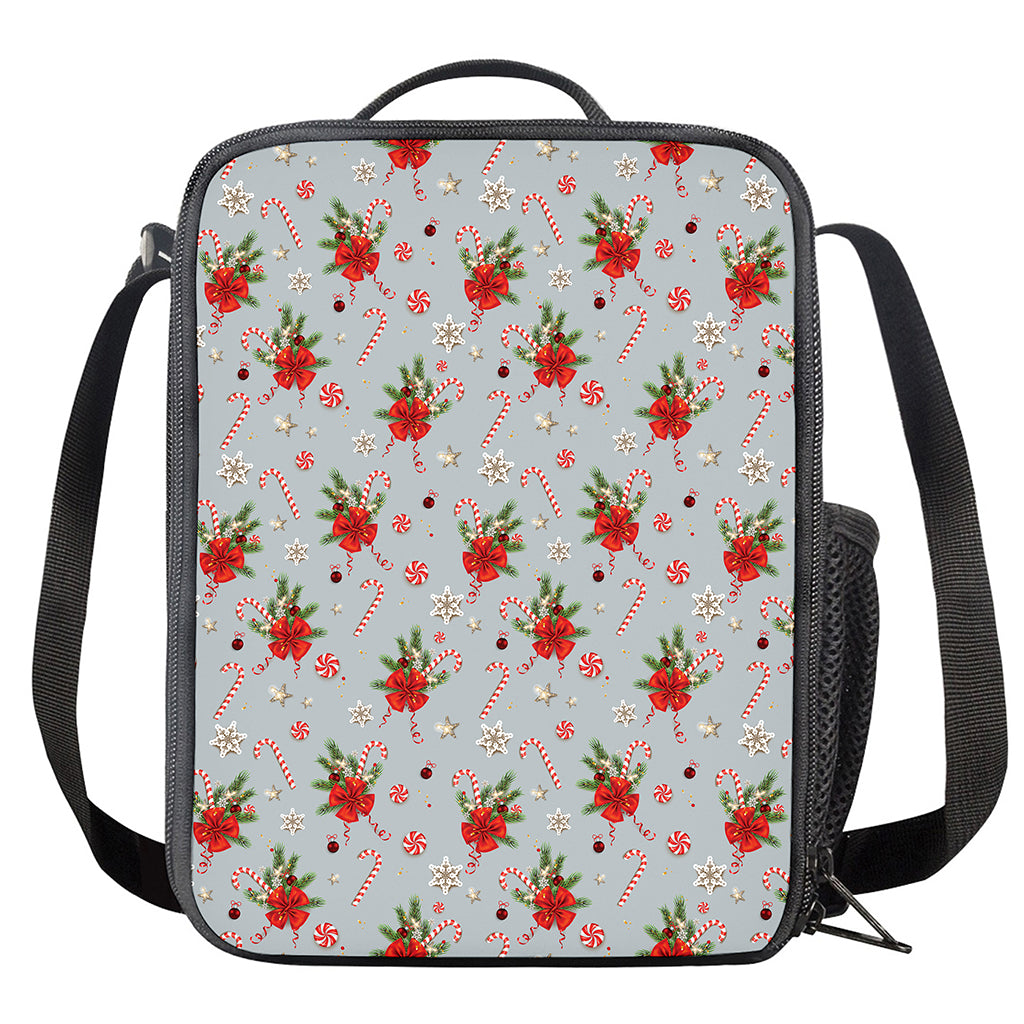 Christmas Winter Holiday Pattern Print Crossbody Lunch Bag