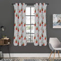 Christmas Winter Holiday Pattern Print Grommet Curtain Panels