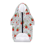 Christmas Winter Holiday Pattern Print Dog Zip Up Hoodie