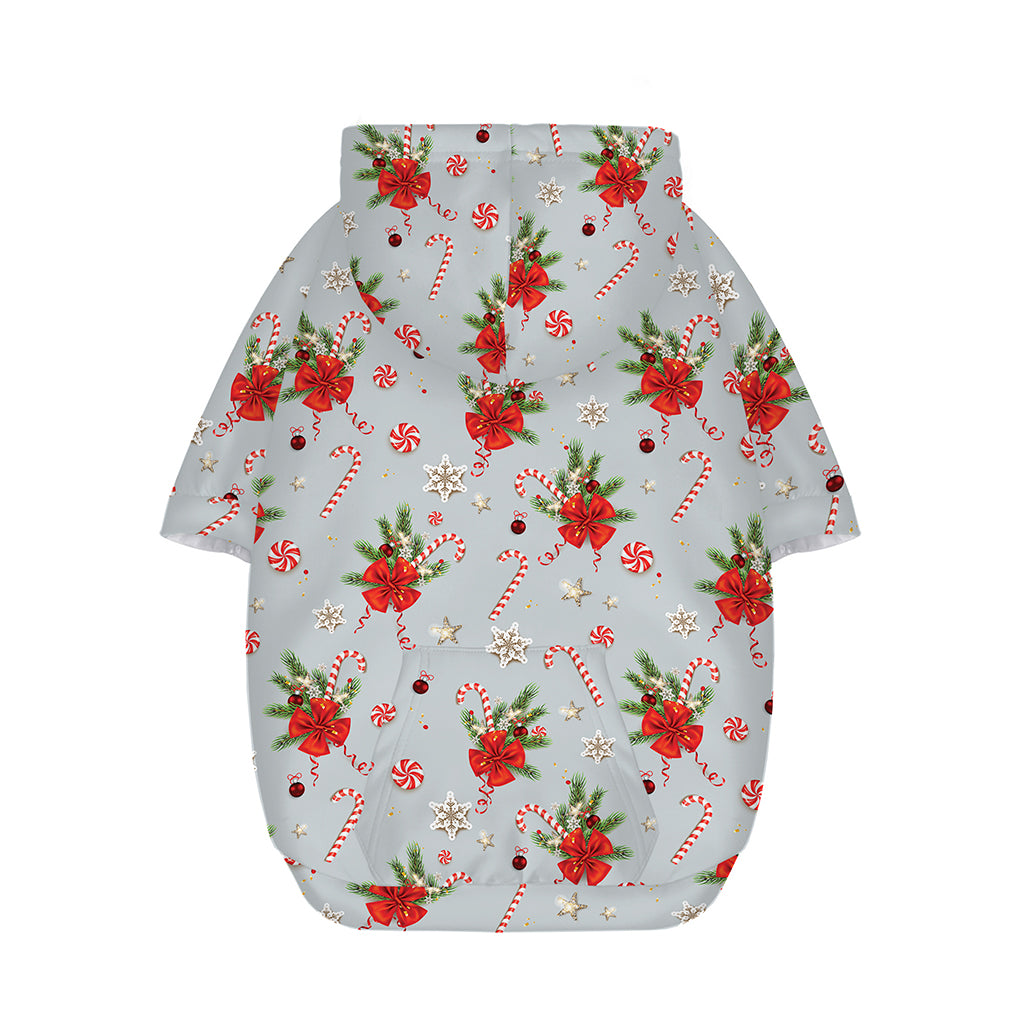 Christmas Winter Holiday Pattern Print Dog Zip Up Hoodie