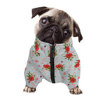 Christmas Winter Holiday Pattern Print Dog Zip Up Jacket