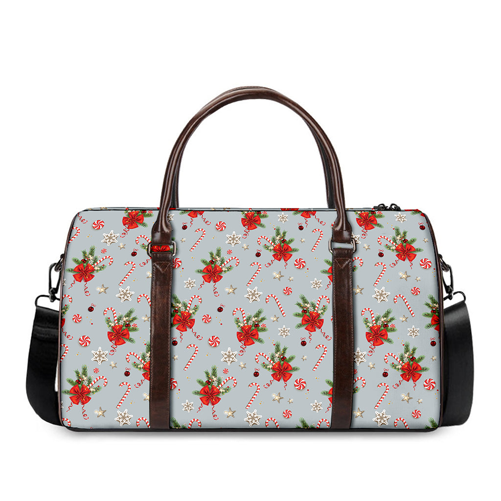 Christmas Winter Holiday Pattern Print Duffle Bag