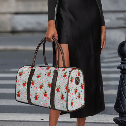 Christmas Winter Holiday Pattern Print Duffle Bag