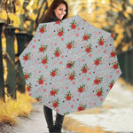 Christmas Winter Holiday Pattern Print Foldable Umbrella