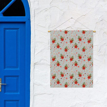 Christmas Winter Holiday Pattern Print Garden Flag