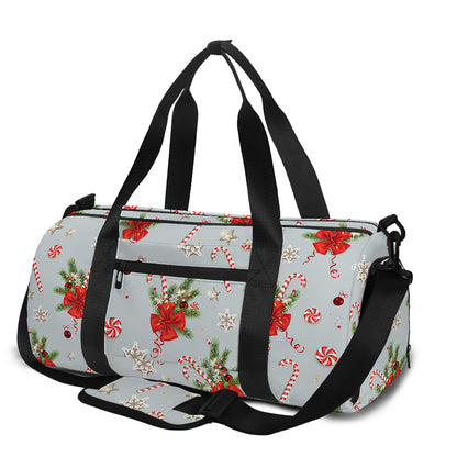 Christmas Winter Holiday Pattern Print Gym Bag