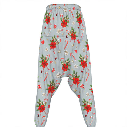 Christmas Winter Holiday Pattern Print Hammer Pants