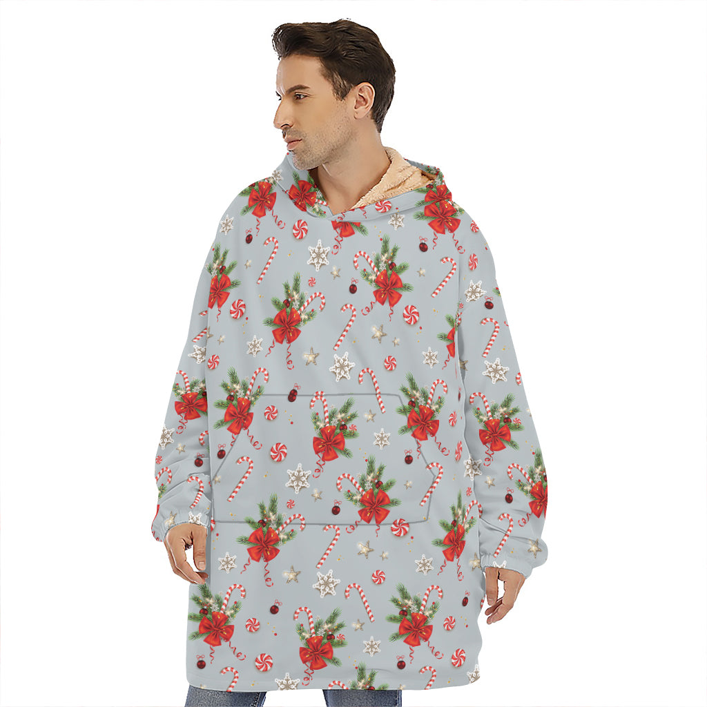 Christmas Winter Holiday Pattern Print Hoodie Blanket