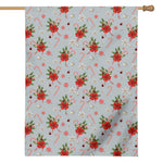 Christmas Winter Holiday Pattern Print House Flag