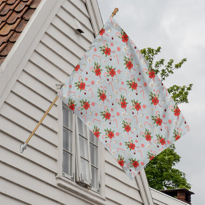 Christmas Winter Holiday Pattern Print House Flag