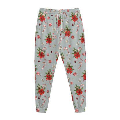 Christmas Winter Holiday Pattern Print Jogger Pants