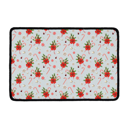 Christmas Winter Holiday Pattern Print Kitchen Mat