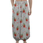 Christmas Winter Holiday Pattern Print Lantern Pants