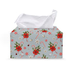 Christmas Winter Holiday Pattern Print Leather Tissue Box Cover
