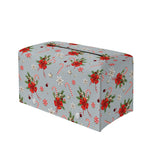 Christmas Winter Holiday Pattern Print Leather Tissue Box Cover