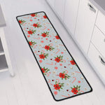 Christmas Winter Holiday Pattern Print Long Kitchen Mat