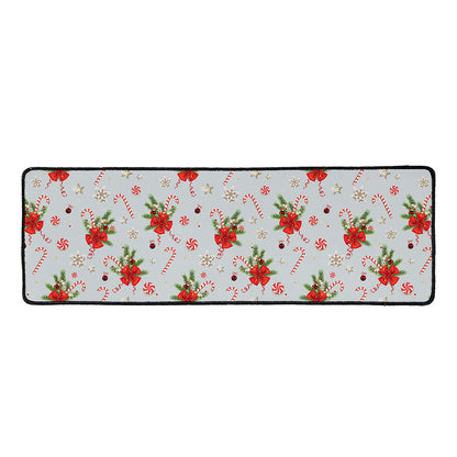 Christmas Winter Holiday Pattern Print Long Kitchen Mat