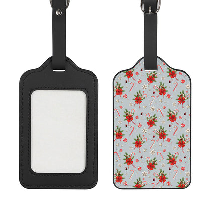 Christmas Winter Holiday Pattern Print Luggage Tag