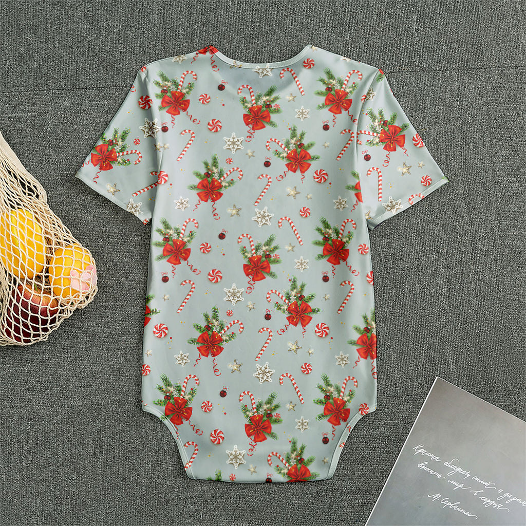 Christmas Winter Holiday Pattern Print Men's Bodysuit