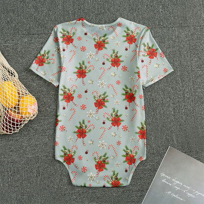 Christmas Winter Holiday Pattern Print Men's Bodysuit