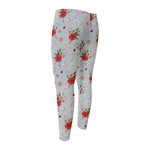 Christmas Winter Holiday Pattern Print Men's Compression Pants