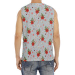 Christmas Winter Holiday Pattern Print Men's Fitness Tank Top