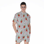 Christmas Winter Holiday Pattern Print Men's Rompers