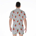 Christmas Winter Holiday Pattern Print Men's Rompers