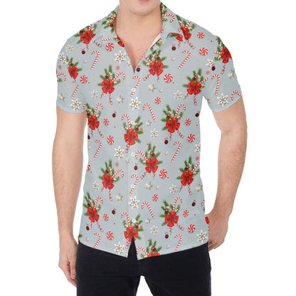 Christmas Winter Holiday Pattern Print Men's Shirt