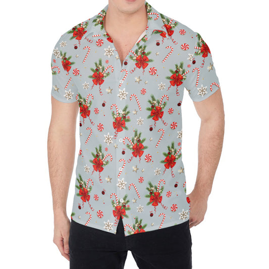Christmas Winter Holiday Pattern Print Men's Shirt