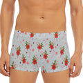 Christmas Winter Holiday Pattern Print Men's Short Boxer Briefs