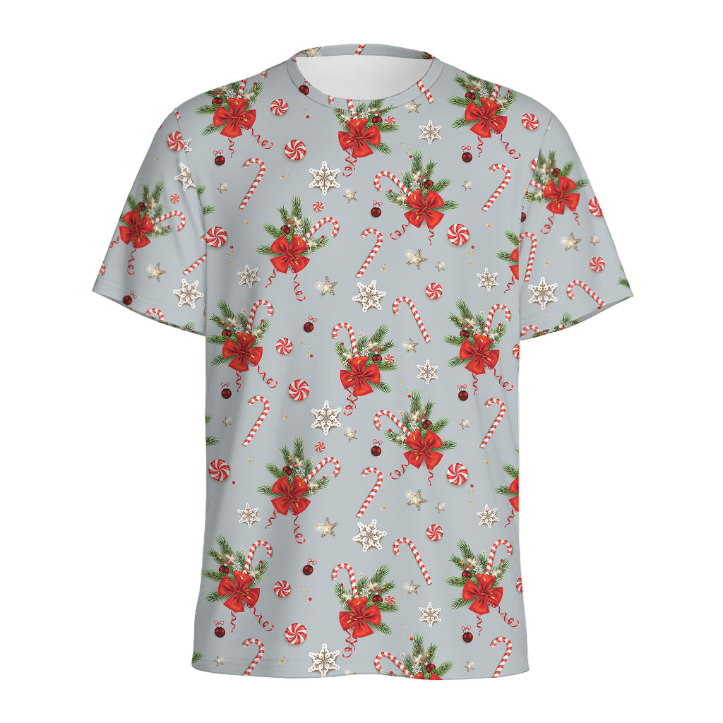 Christmas Winter Holiday Pattern Print Men's Sports T-Shirt