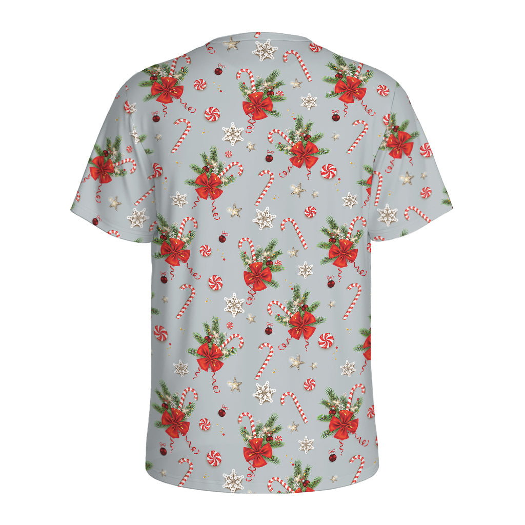 Christmas Winter Holiday Pattern Print Men's Sports T-Shirt