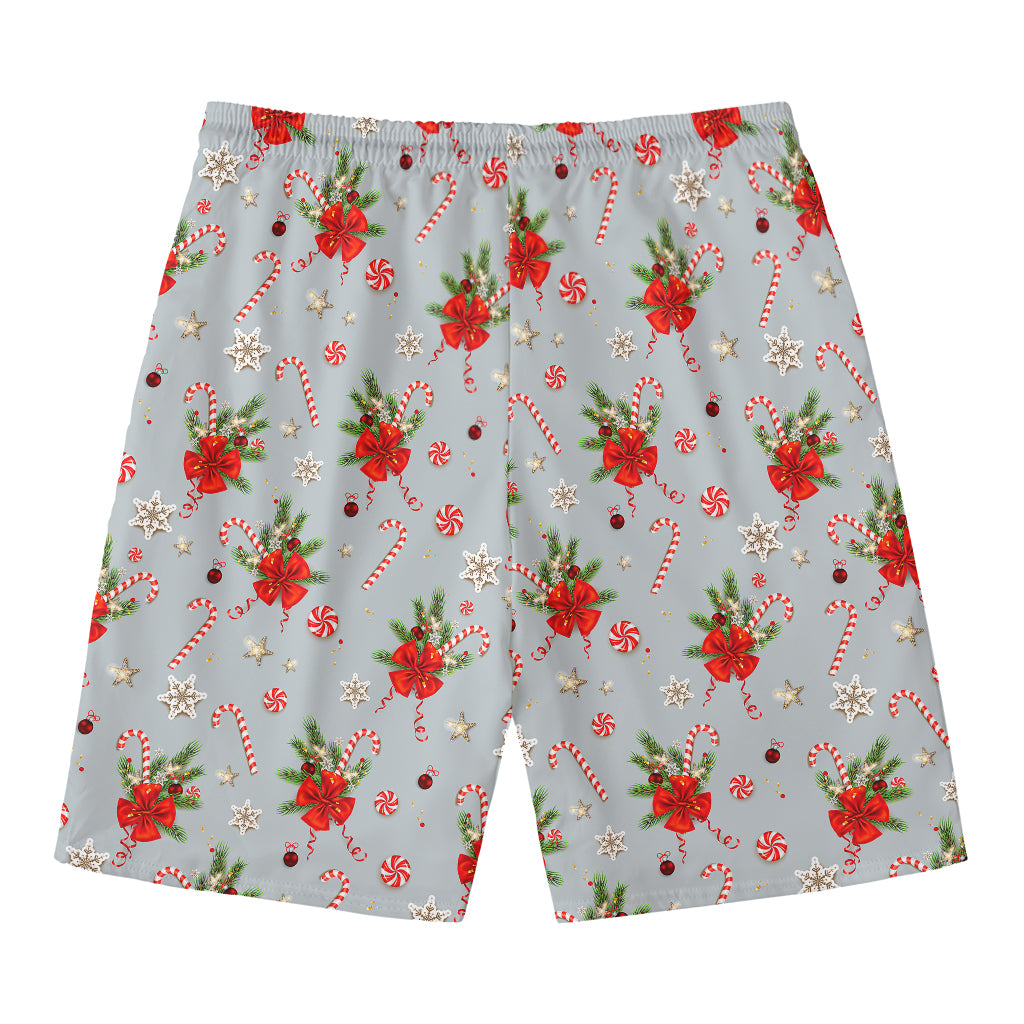 Christmas Winter Holiday Pattern Print Men's Swim Trunks