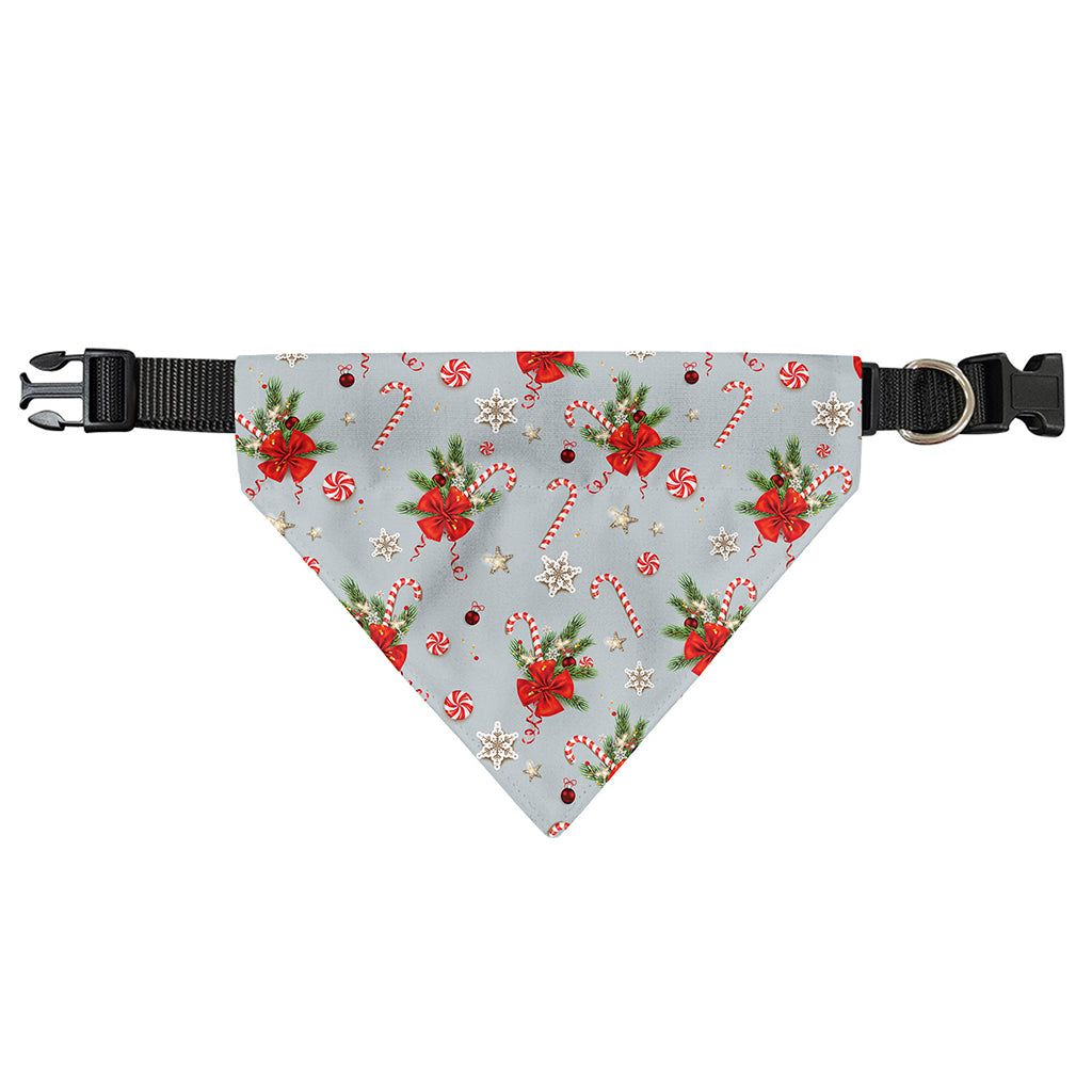 Christmas Winter Holiday Pattern Print Over The Collar Dog Bandana