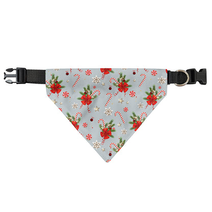 Christmas Winter Holiday Pattern Print Over The Collar Dog Bandana