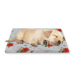 Christmas Winter Holiday Pattern Print Pet Cooling Mat Cover