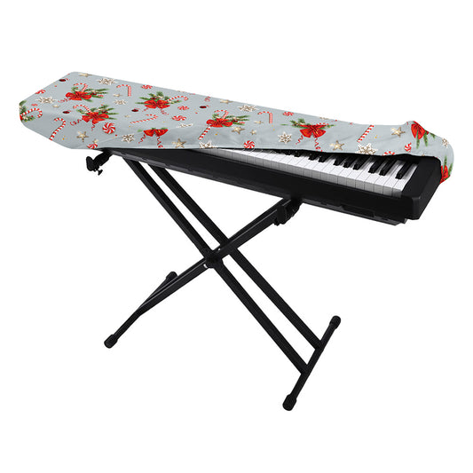 Christmas Winter Holiday Pattern Print Piano Keyboard Cover