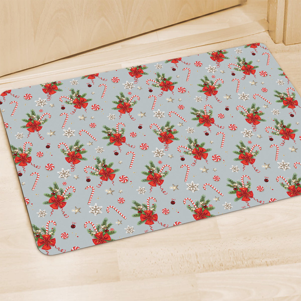 Christmas Winter Holiday Pattern Print Polyester Doormat