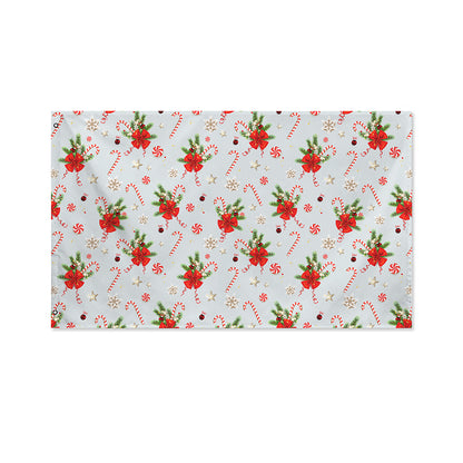 Christmas Winter Holiday Pattern Print Polyester Flag