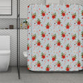 Christmas Winter Holiday Pattern Print Polyester Shower Curtain