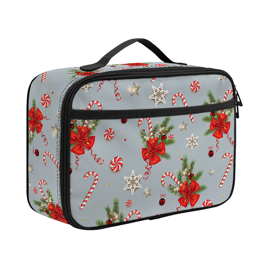 Christmas Winter Holiday Pattern Print Portable Lunch Bag