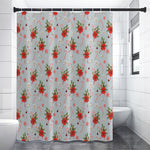 Christmas Winter Holiday Pattern Print Premium Shower Curtain